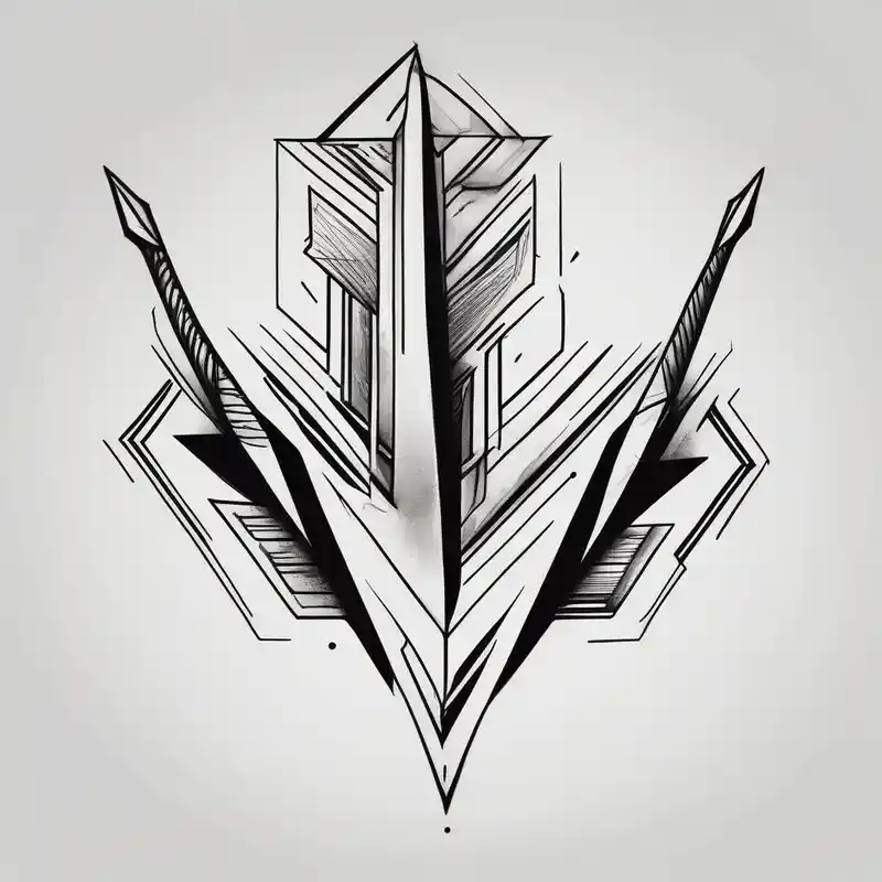 Generate Dark Black Arrow Tattoo For Neck floral sleeve tattoo